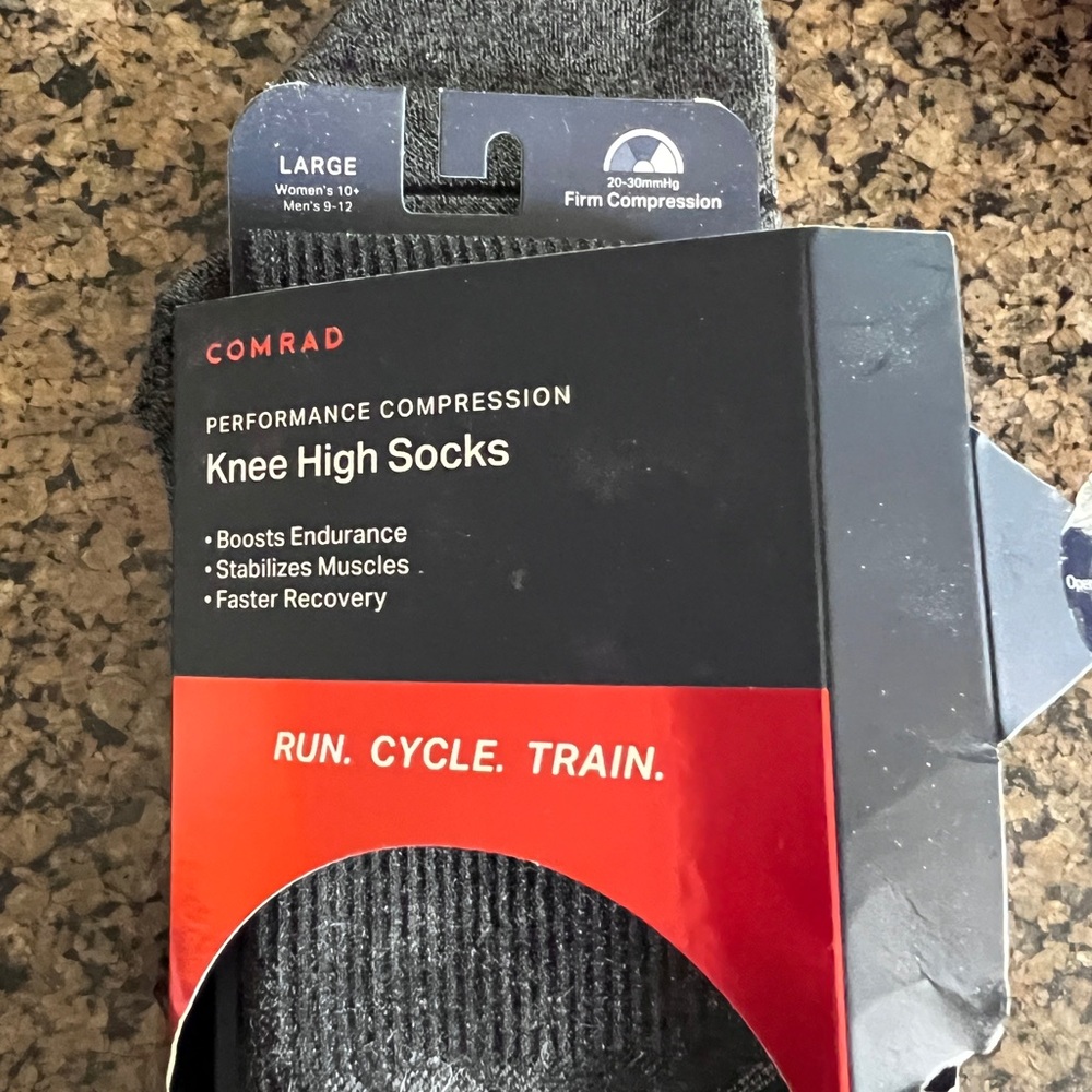 Gray Compression Knee High Socks for Training